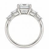 Emerald Contemporary Engagement Ring