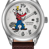 Citizen Silver Tone Disney Stainless Steel Eco Drive Watch