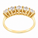 Estate 14k Yellow Gold Diamond Band