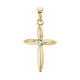 Accented Cross Pendant