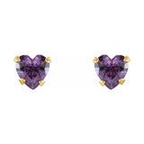 Heart Snap-In Youth Stud Earrings