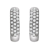 Pavé-Style Hoop Earrings