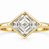 Lozenge Bezel Set Engagement Ring
