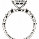 Princess Halo Engagement Ring