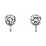 Bezel-Set Earring Top