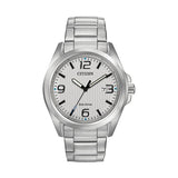 Citizen Silver Tone Stainless Steel Eco Drive Watch