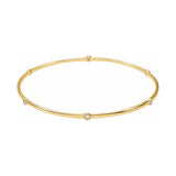 Bezel-Set Bangle Bracelet