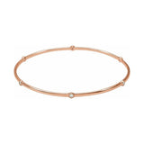Bezel-Set Bangle Bracelet