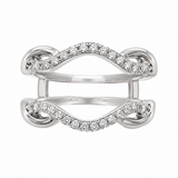 Estate 14k White Gold Diamond Jacket