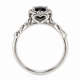 Round Contemporary Engagement Ring