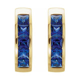 Channel-Set Hoop Earrings