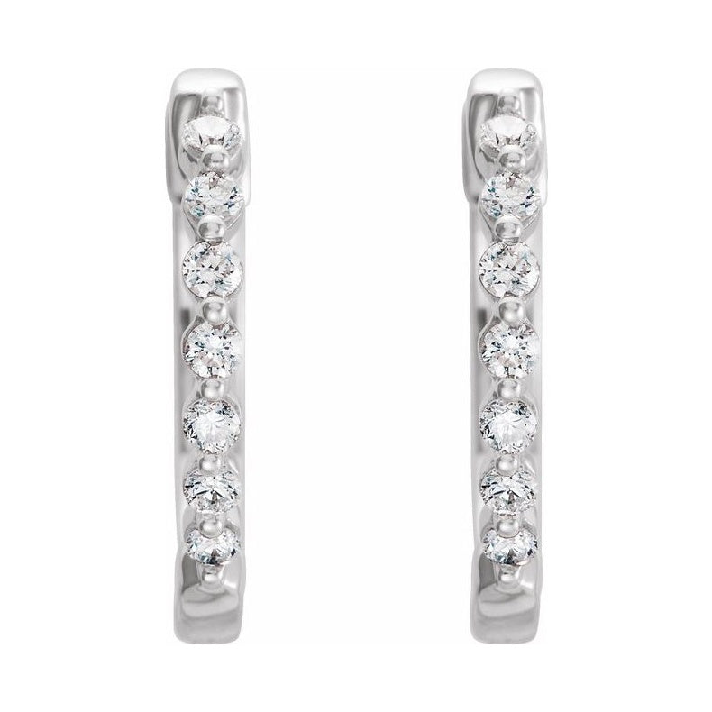 Accented Hoop Earrings
