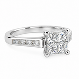 Estate 14k White Gold Diamond Ring