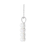 Pearl Cross Necklace or Pendant
