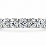 White Gold Straight Row Diamond Band