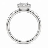 Princess Halo Engagement Ring