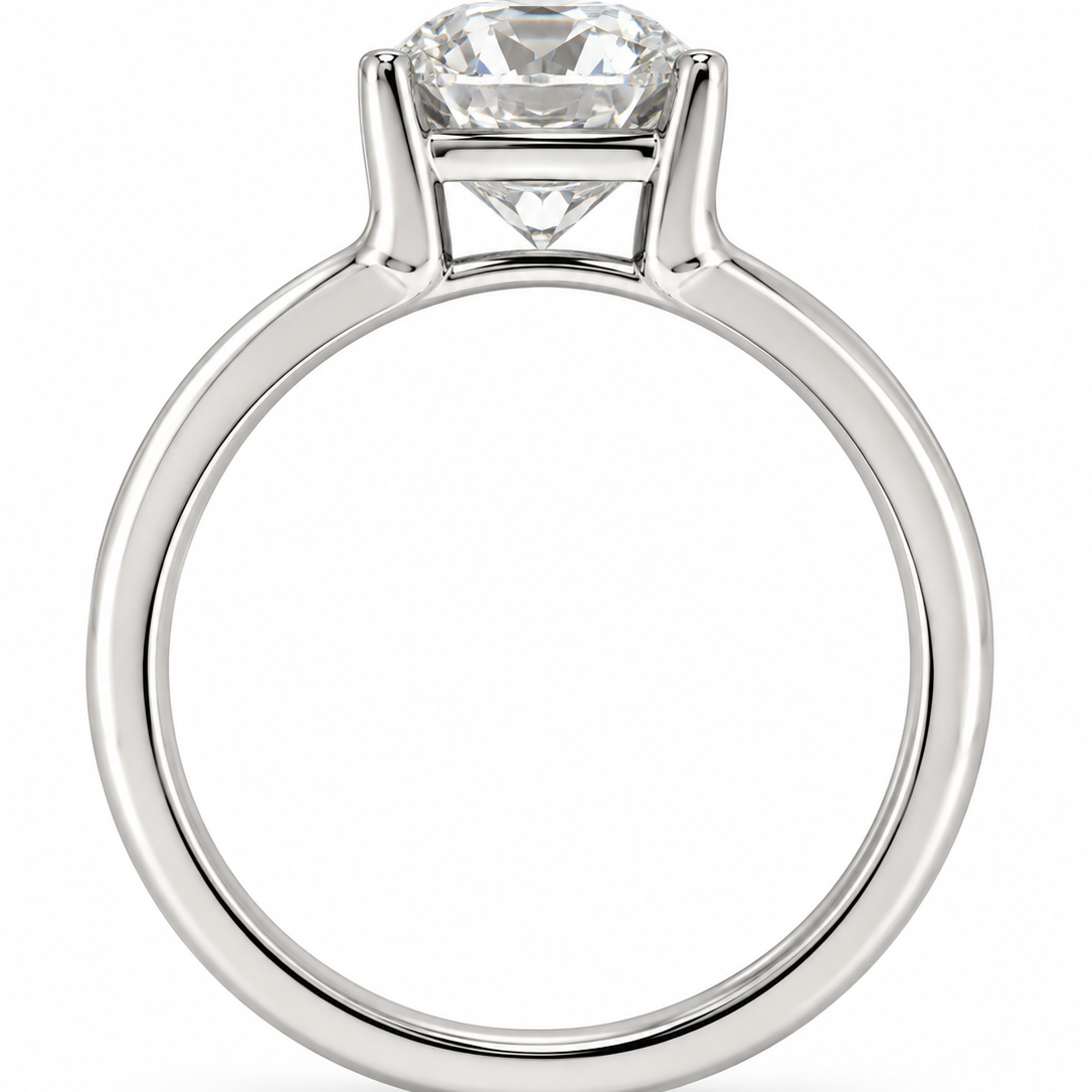Cushion Solitare Engagement Ring