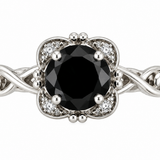 Round Contemporary Engagement Ring
