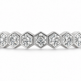 White Gold Bezel Set Diamond Band