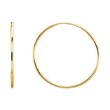 Endless Tube Hoop Earrings