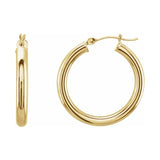 Tube Hoop Earrings