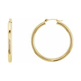 Tube Hoop Earrings