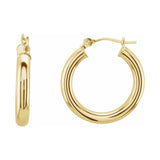 Tube Hoop Earrings