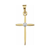 Accented Cross Pendant