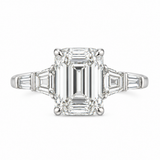 Emerald Contemporary Engagement Ring