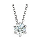 Solitaire Necklace or Slide Pendant