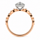 Marquise Halo Engagement Ring