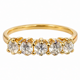 Estate 14k Yellow Gold Diamond Band