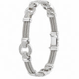 Estate 14K White Gold Diamond Bracelet.