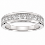 Estate 14k White Gold Diamond Channel Set Band
