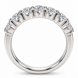 White Gold Straight Row Diamond Band
