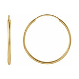 Flexible Endless Tube Hoop Earrings