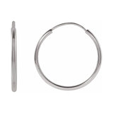 Flexible Endless Tube Hoop Earrings