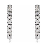 Accented French-Set Hoop Earring Top