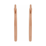 Flexible Endless Tube Hoop Earrings