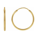 Flexible Endless Tube Hoop Earrings