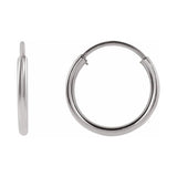 Flexible Endless Tube Hoop Earrings