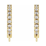 Accented French-Set Hoop Earring Top