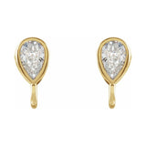 Bezel-Set Earring Top