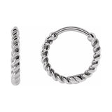 Rope Hoop Earrings