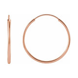 Flexible Endless Tube Hoop Earrings