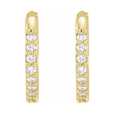 Accented Huggie Earrings