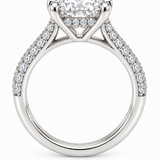 Oval Cathedral Engagement Ring