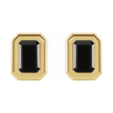 Emerald Solitaire Earrings