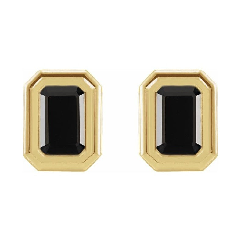 Emerald Solitaire Earrings