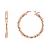 Tube Hoop Earrings